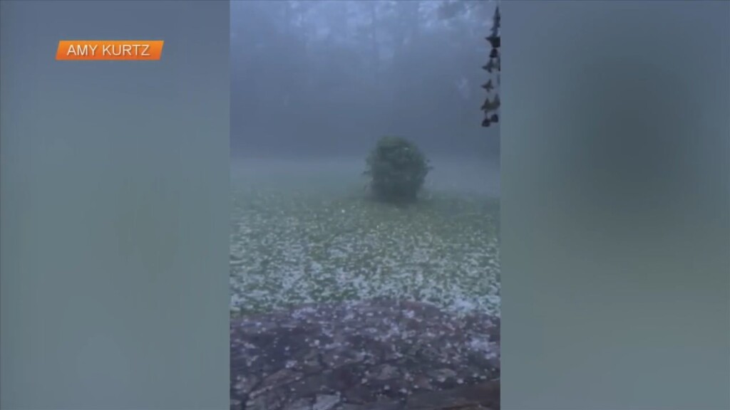 Hail Falls In The State This Morning