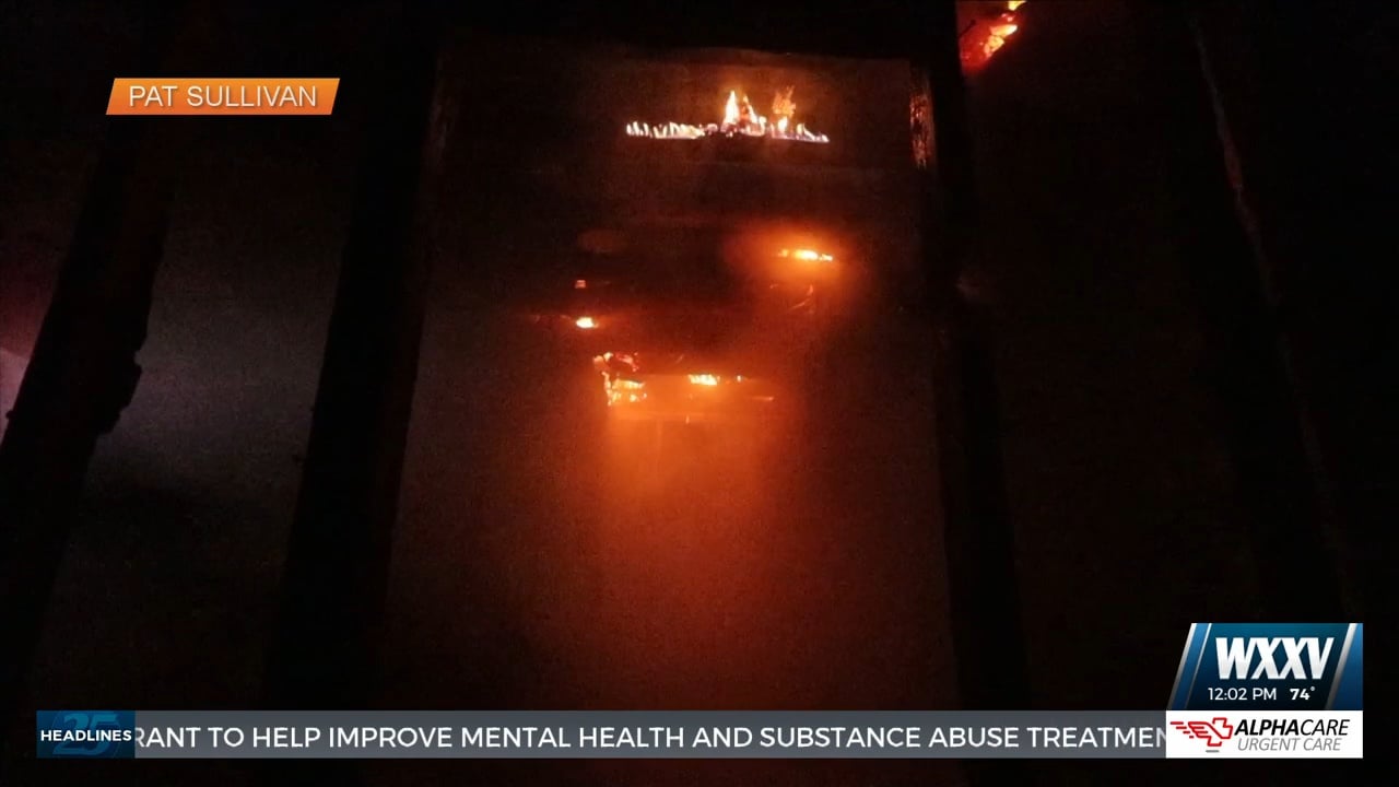 Home destroyed in overnight fire in Harrison County - WXXV News 25