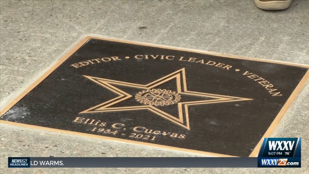 City Of Bay St. Louis Honors Ellis Cuevas With Heritage Star