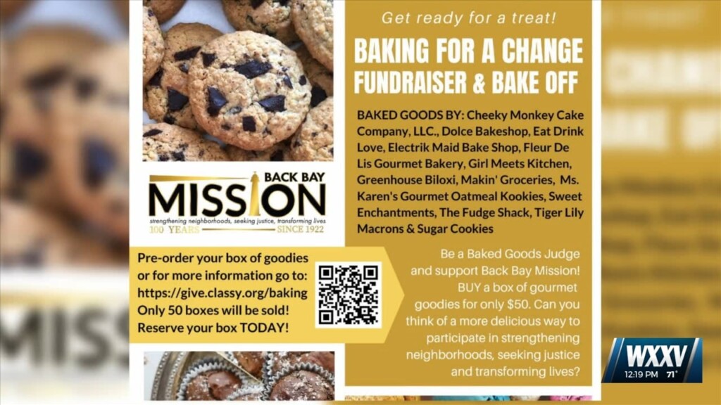 Back Bay Mission Holding Baking For A Change Fundraiser And Bake Off