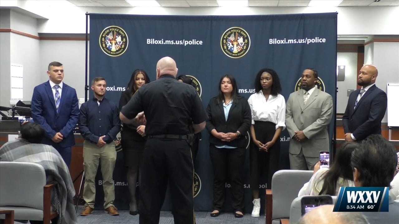 New officers recruited to the Biloxi Police Department - WXXV News 25