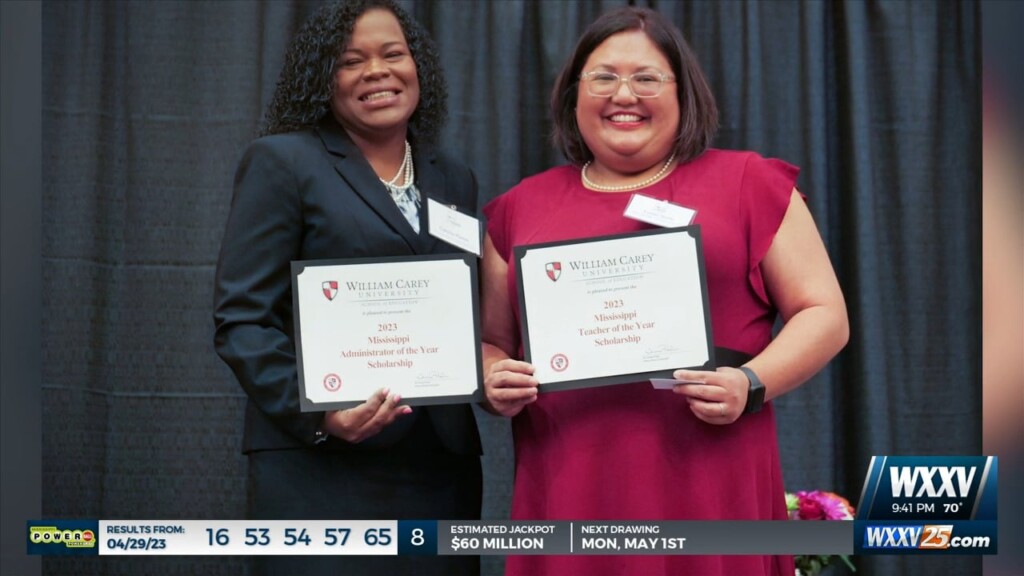 Two Local Educators Named Mississippi Administrator And Teacher Of The Year