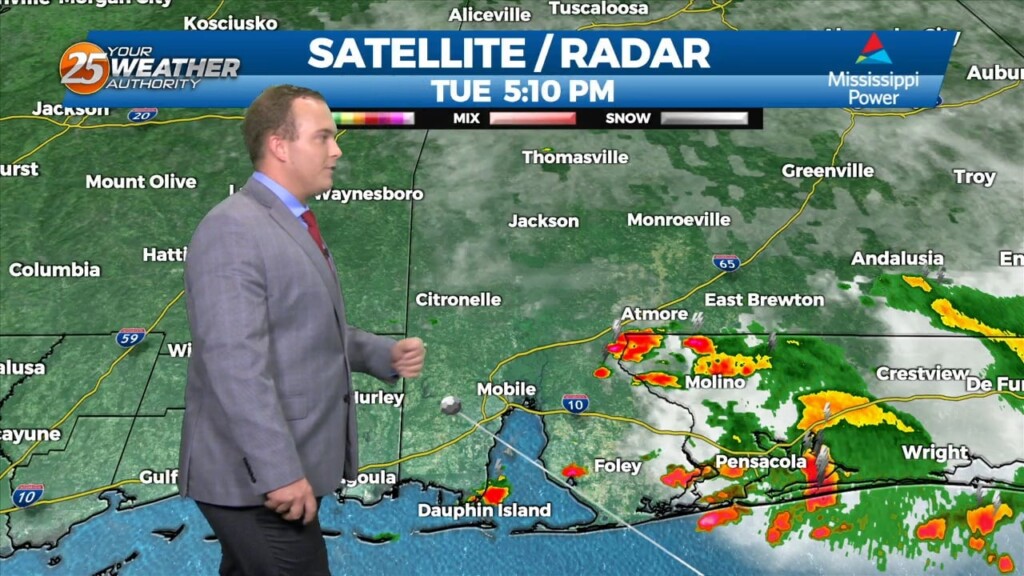 5/23 Jeff Vorick's "isolated Rain Chances" Tuesday Evening Forecast