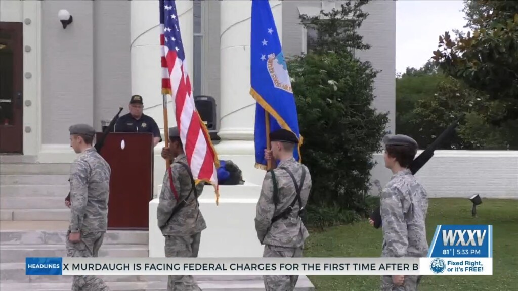 Bay St. Louis Remembers Fallen Officers At Memorial Service