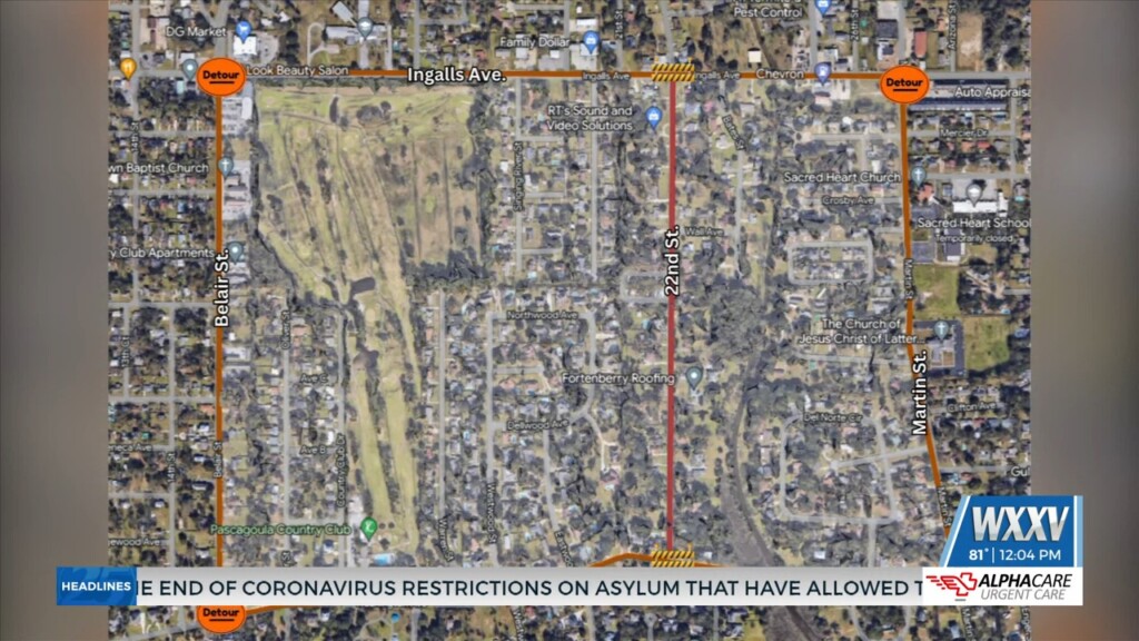 A Traffic Note For Pascagoula Drivers, Work On A Major Residential Road Has Been Extended After Recent Bad Weather Forced Multiple Delays.