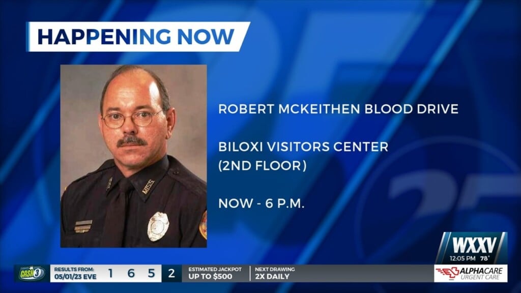Annual Robert Mckeithen Blood Drive At The Biloxi Visitors Center