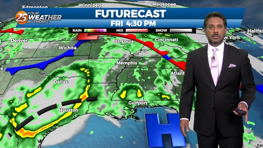 5/10 The Chief's "spotty Morning Rain" Wednesday Morning Forecast