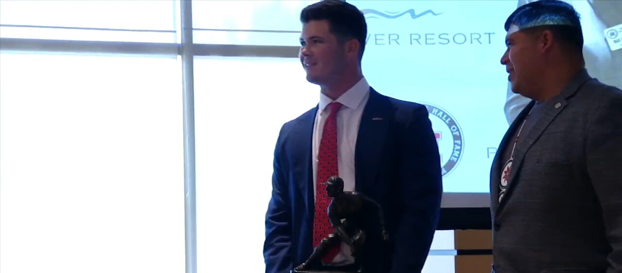 Ole Miss Outfielder Kemp Alderman wins Boo Ferriss Trophy