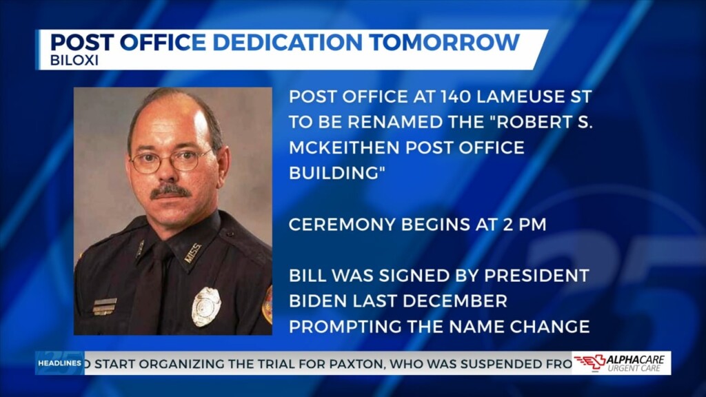 Post Office On Lameuse St. To Be Dedicated In Honor Of Officer Robert Mckeithen