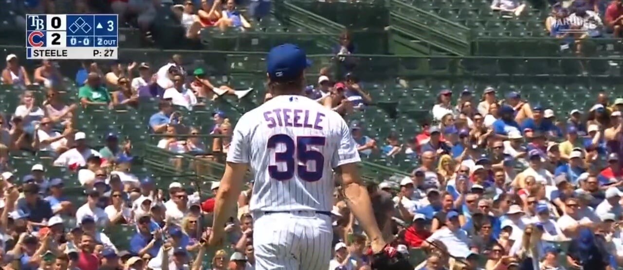 George County alum Justin Steele shines for Cubs in London - WXXV News 25