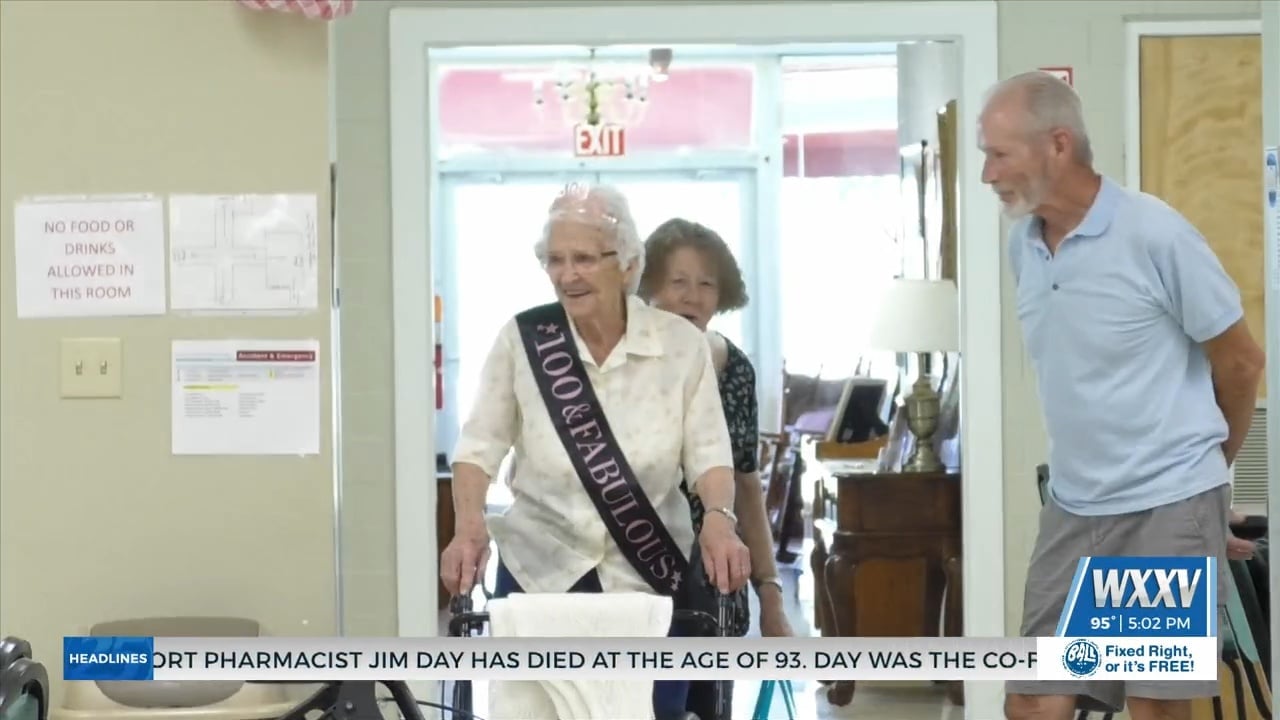 Lyman Senior Center celebrates woman’s 100th birthday WXXV News 25