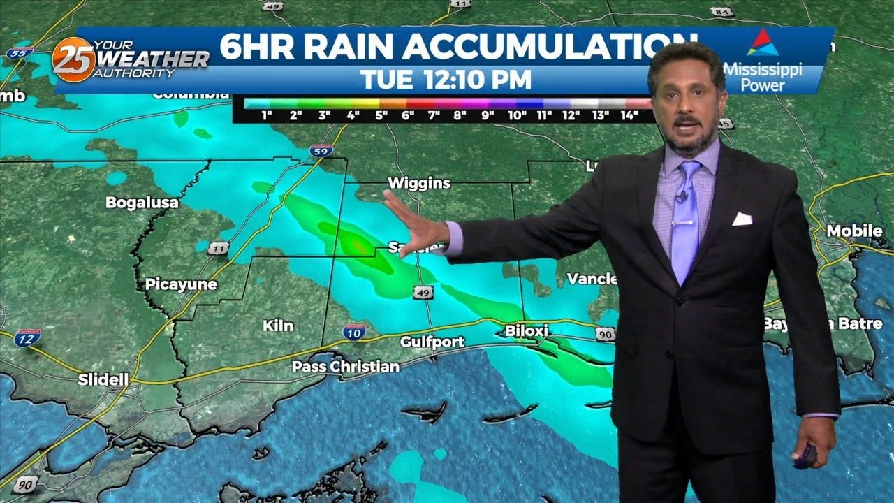 Flash flood warning issued in South Mississippi - WXXV News 25