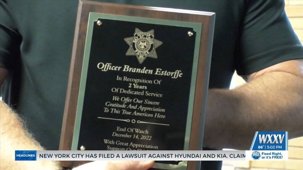 Bay St. Louis Fallen Officers Honored With Plaque