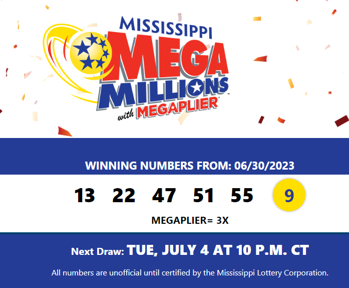 Mega Millions numbers for June 30th, 2023 WXXV News 25