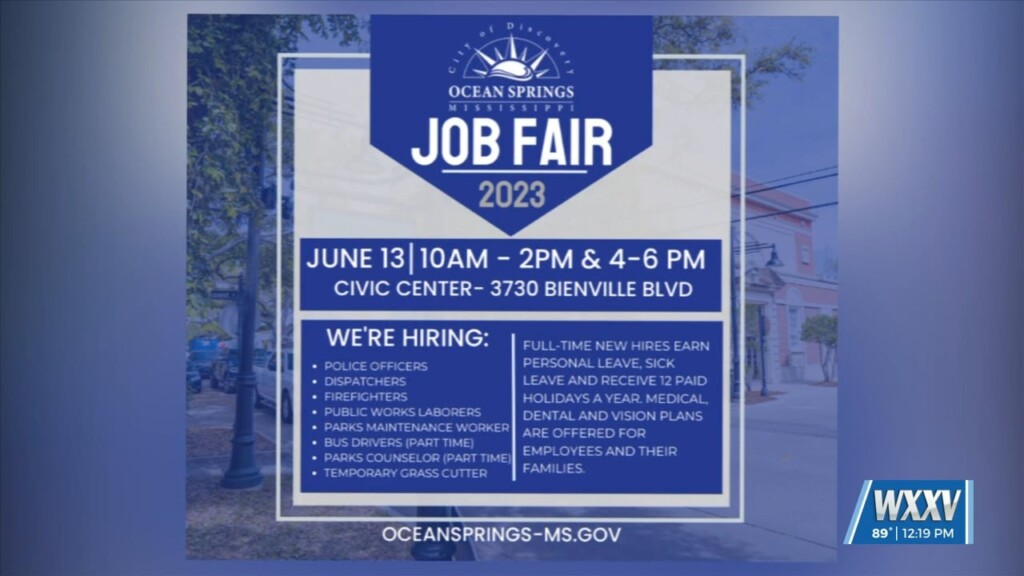 City Of Ocean Springs Hosting Job Fair