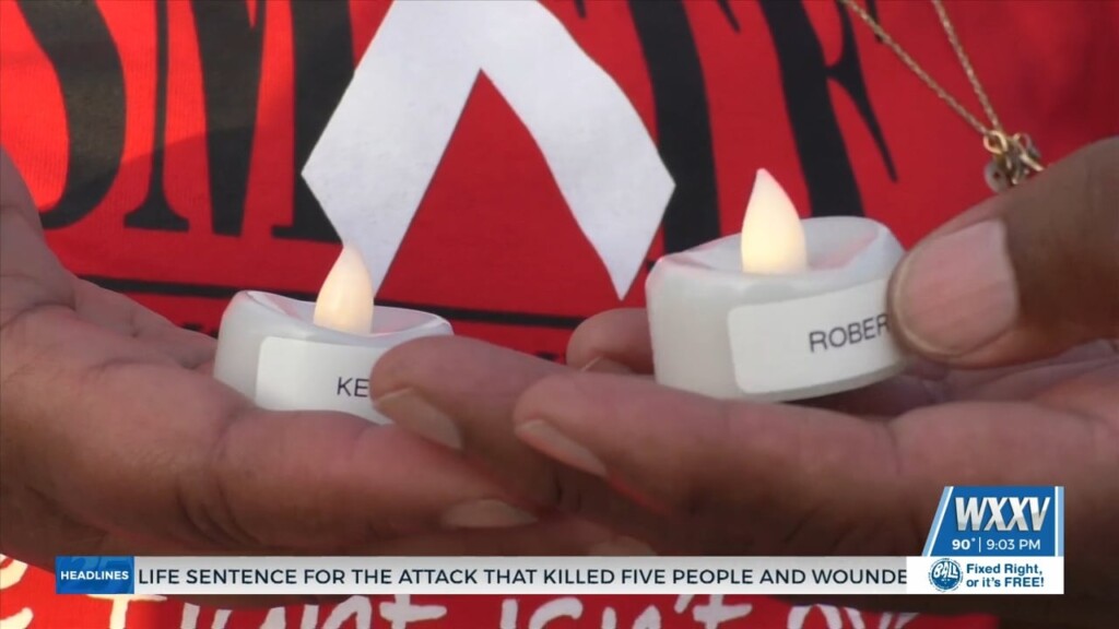 Candlelight Memorial For Hiv Patients At Ken Combs Pier