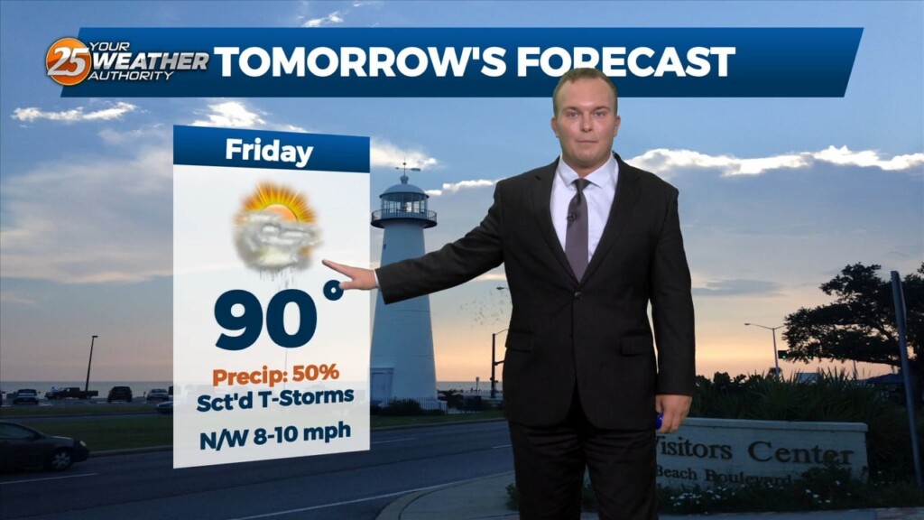 7/6 Jeff Vorick's "isolated Thunderstorms" Thursday Evening Forecast