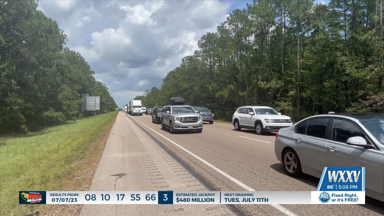 Drivers taking new routes to avoid I-10 construction - WXXV News 25