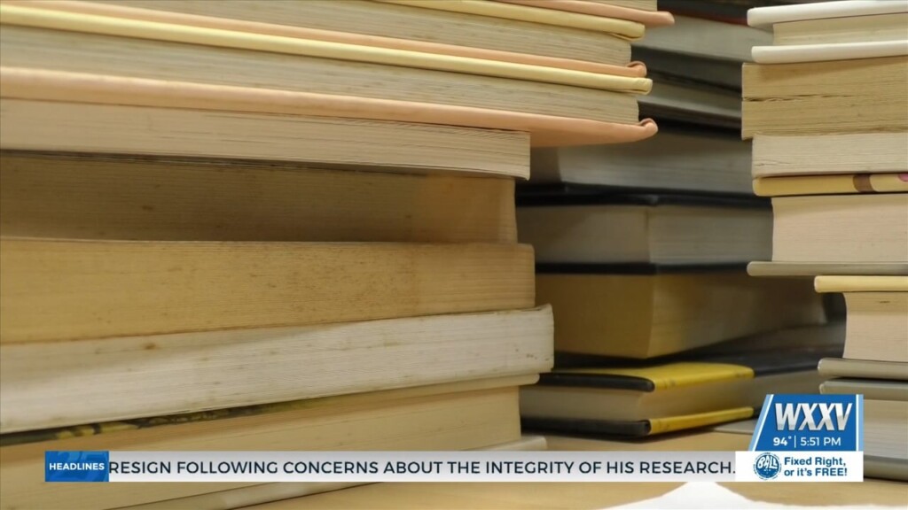 Hancock County Library Holding Book Sale