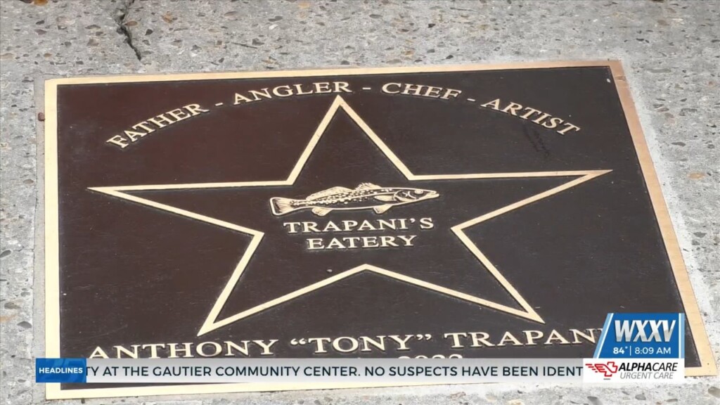 Tony Trapani Receives Memorial Star In Bay St. Louis