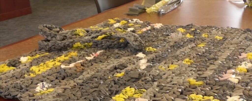 Local Librarians Making Mats For The Homeless