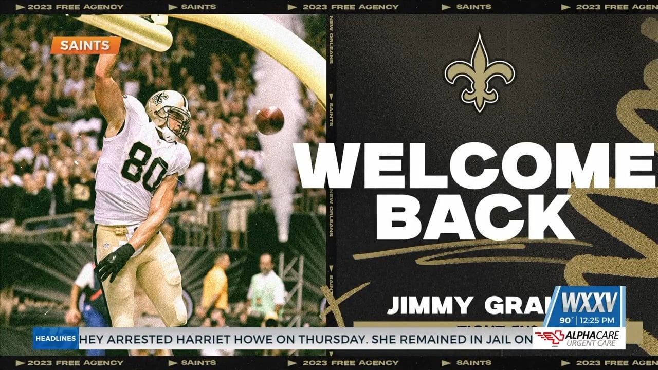 New Orleans Saints sign tight end Jimmy Graham to 1-year deal