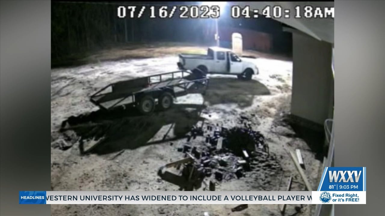 Help finding suspects in trailer thefts on the Coast - WXXV News 25