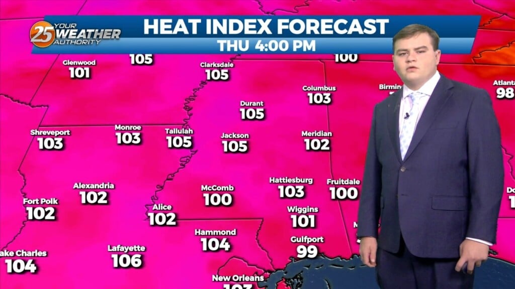 7/25 Chris's "not As Hot" Tuesday Afternoon Forecast