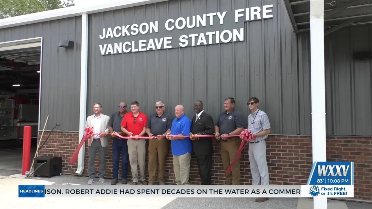 Jackson County Fire Vancleave Station receives updates - WXXV News 25