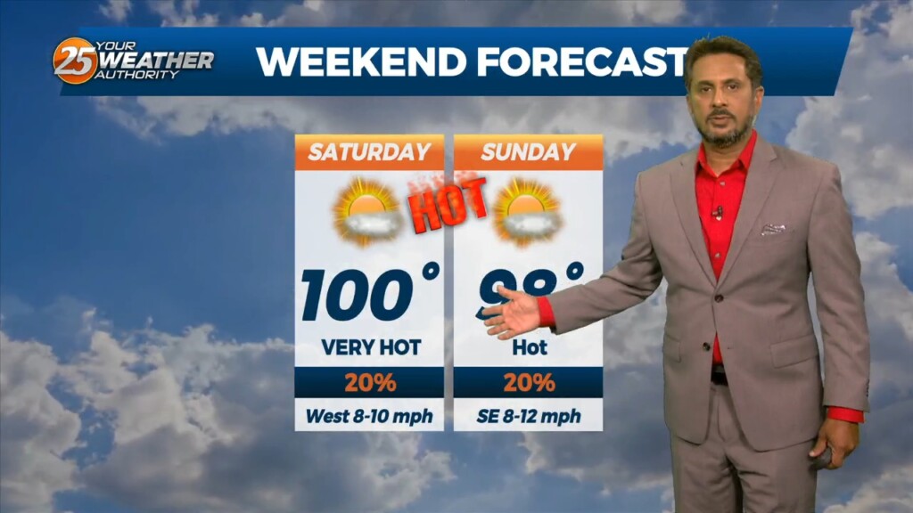 8/25 The Chief's "excruciatingly Hot" Friday Afternoon/weekend Forecast