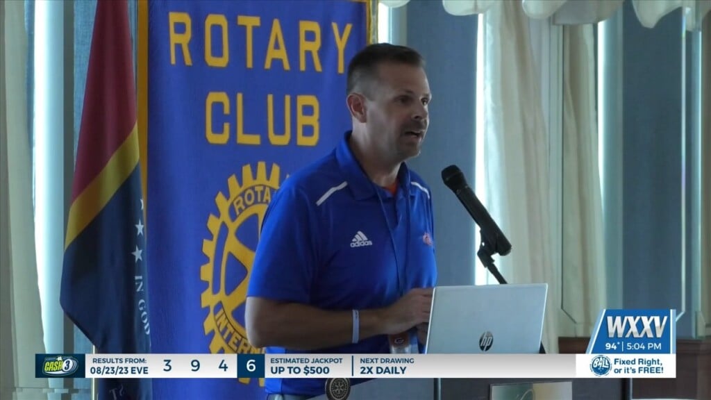 Gulfport Athletic Director Speaks At Rotary Club Of Gulfport Meeting