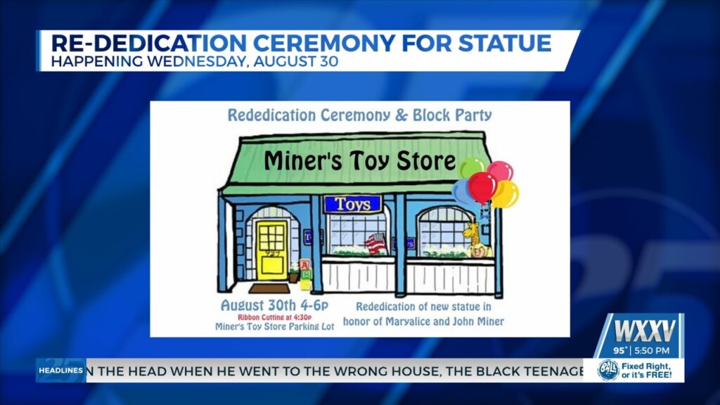Miner’s Toy Store Holding Rededication Ceremony For Statue