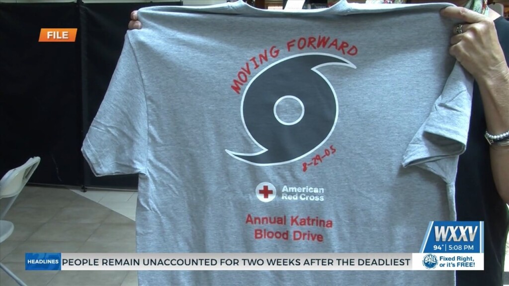 Annual Katrina Memorial Blood Drive Starts Thursday