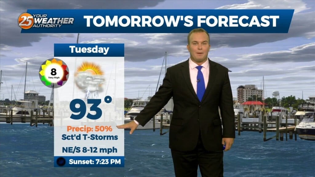 8/28 Jeff's "rain Ends For The Night" Monday Night Forecast