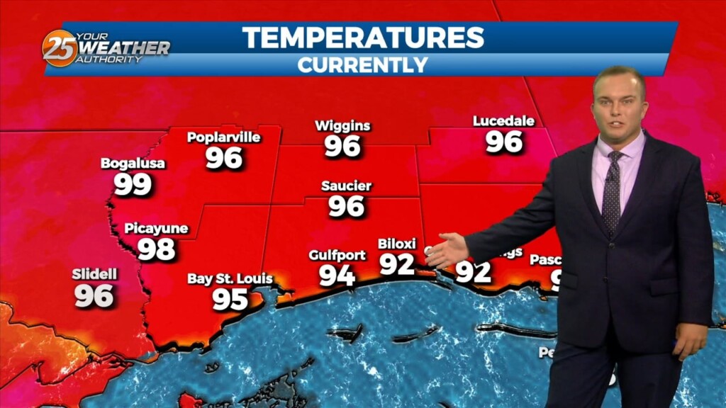 8/1 Jeff Vorick's "hot/clearing" Tuesday Evening Forecast