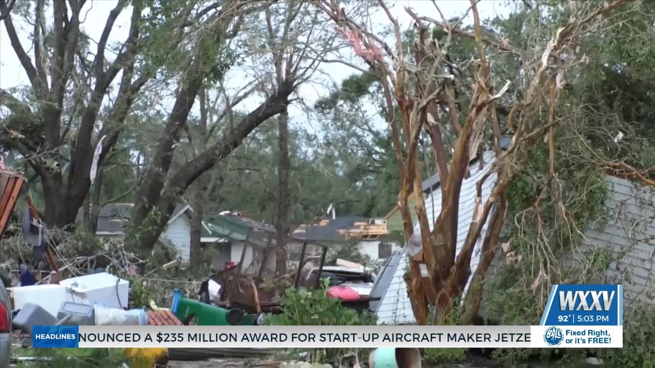 Urging Moss Point residents to use tornado resources - WXXV News 25