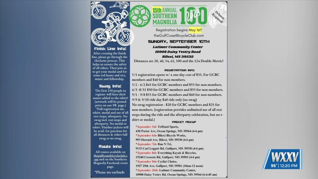 Registration Open For Southern Magnolia 100