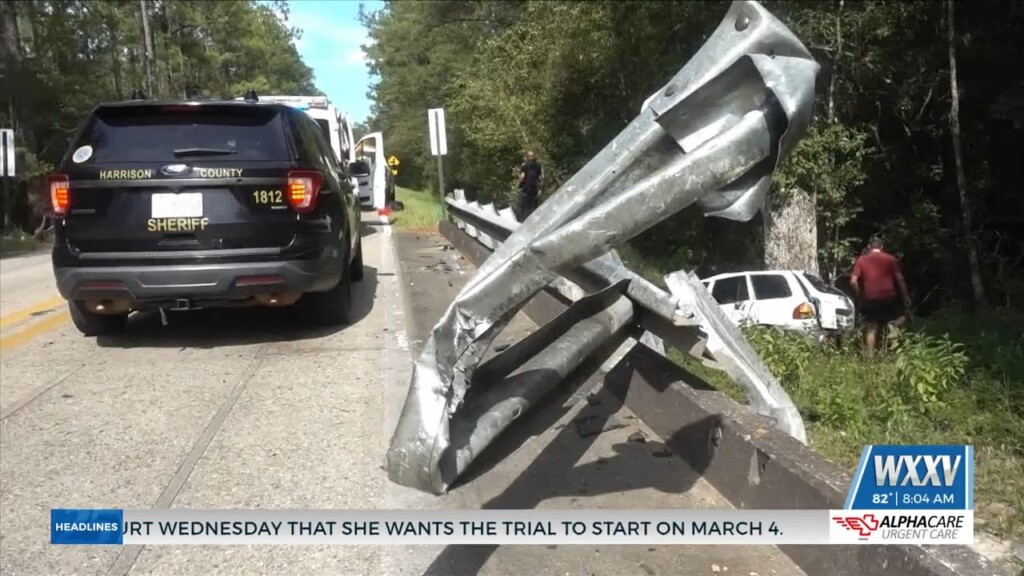 Accident Causes Damage To Bridge In Harrison County