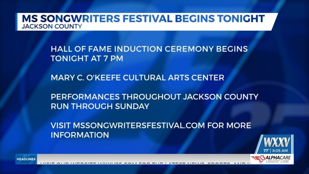 Mississippi Songwriters Festival Begins Tonight