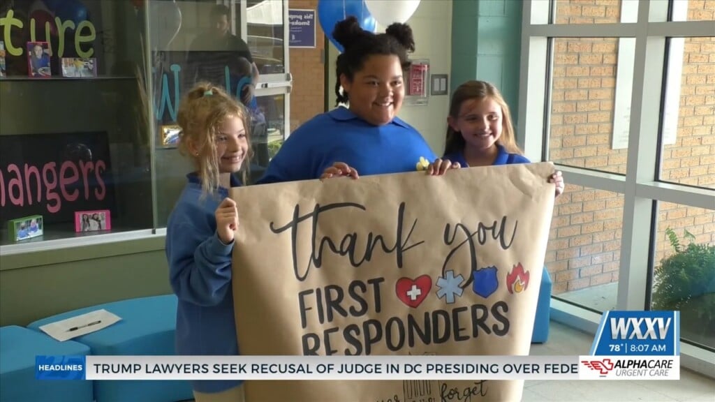 North Bay Elementary Students Thank First Responders