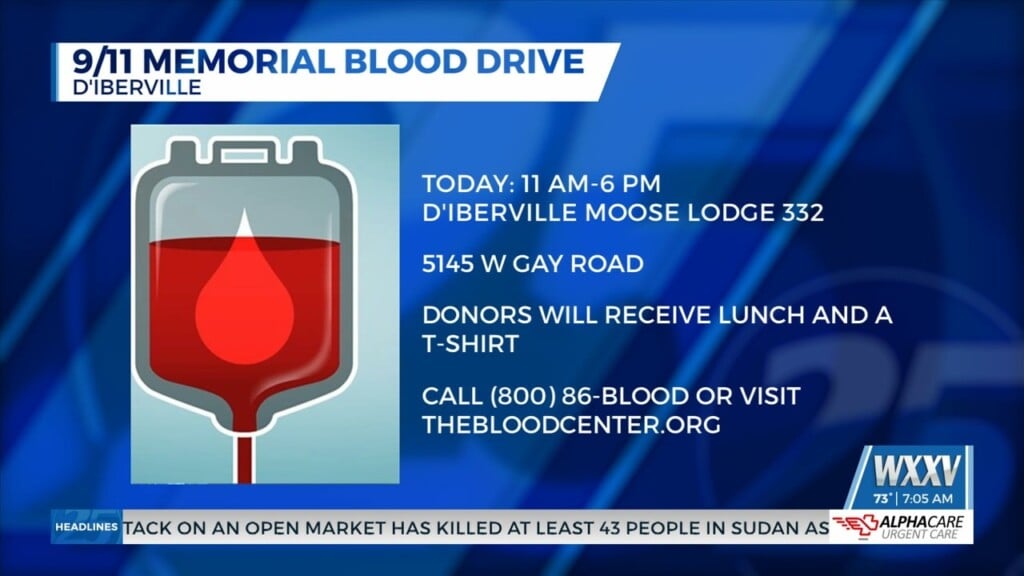 9/11 Memorial Blood Drive At The D’iberville Moose Lodge