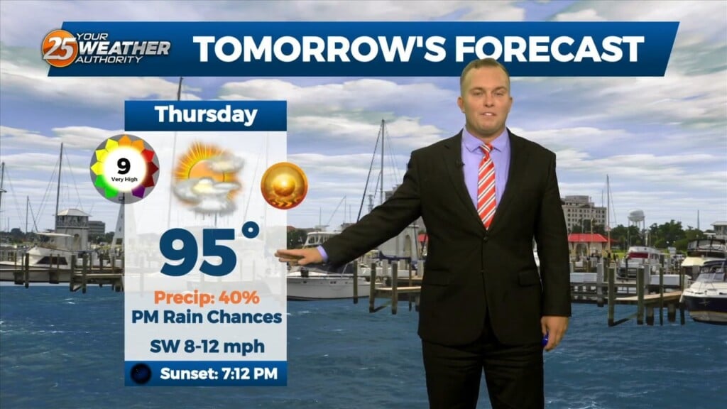 9/6 Jeff's "thunderstorm Chances Tomorrow" Wednesday Night Forecast