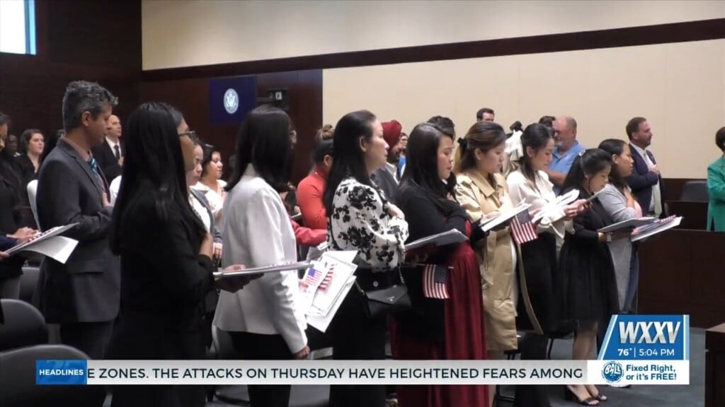 25 People Gain Citizenship At Naturalization Ceremony In Gulfport