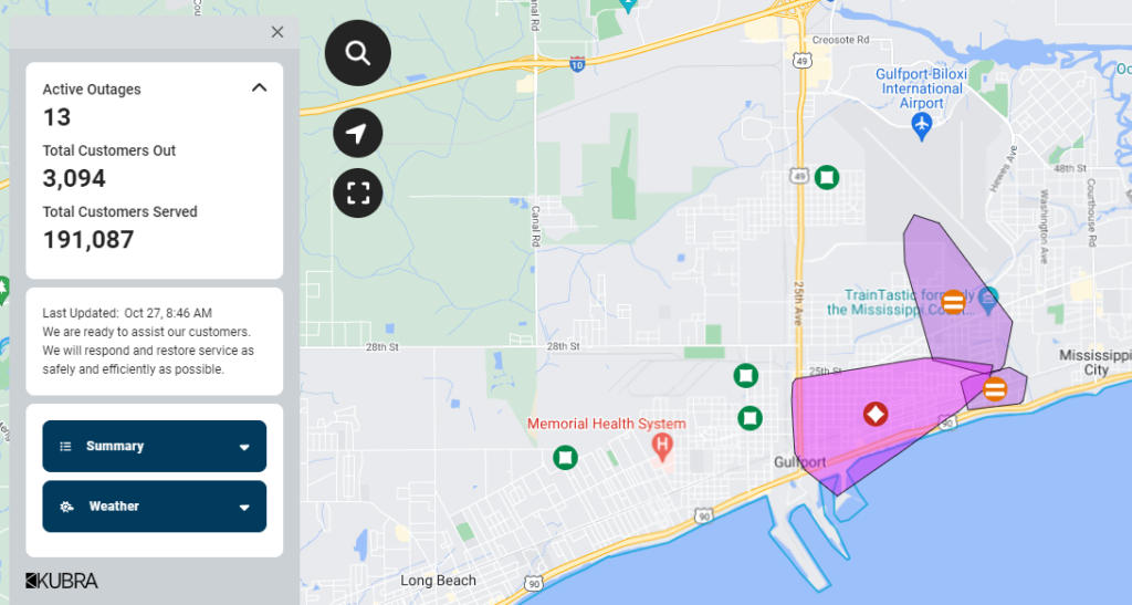Map Outage