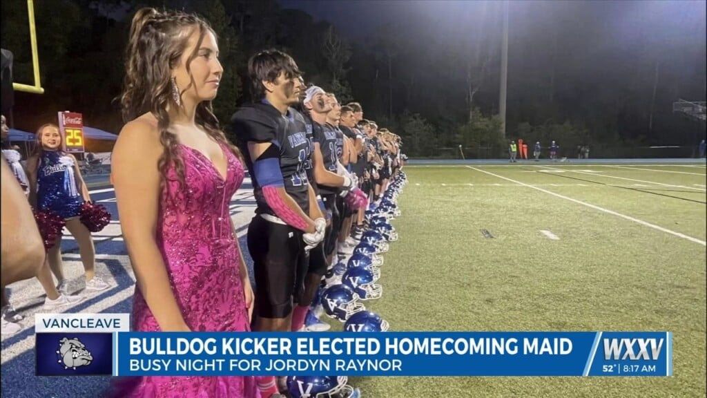 Vancleave Kicker Spent Her Friday Night Kicking For The Bulldogs And Representing Her Class On Homecoming Court