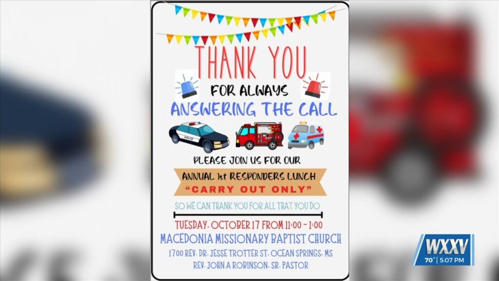 Annual First Responders Lunch In Ocean Springs