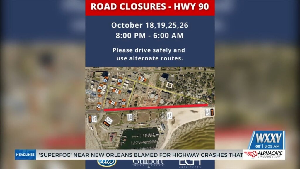 More Highway 90 Closures This Week Near Cta Bridge