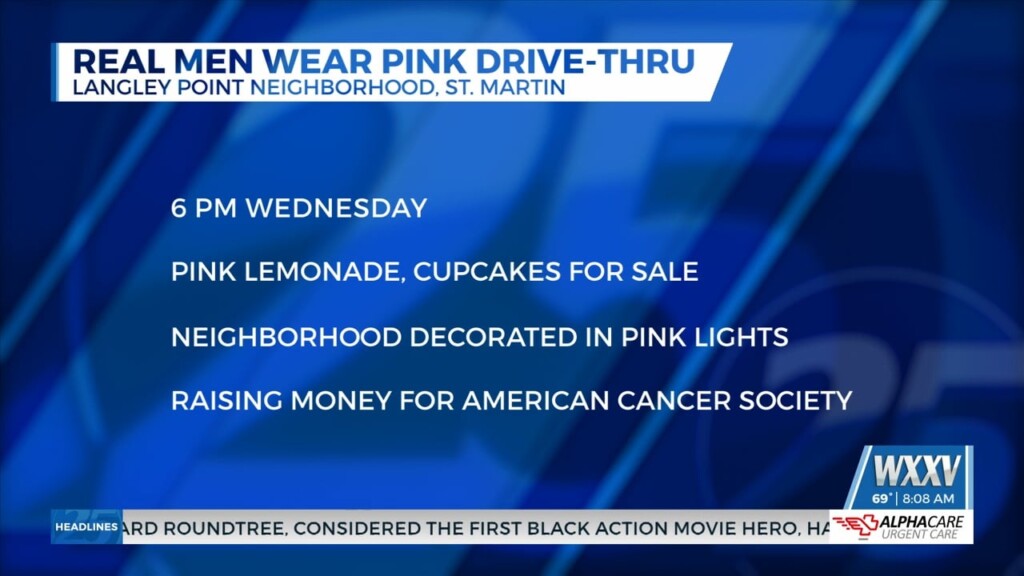 Real Men Wear Pink Drive Thru Fundraiser