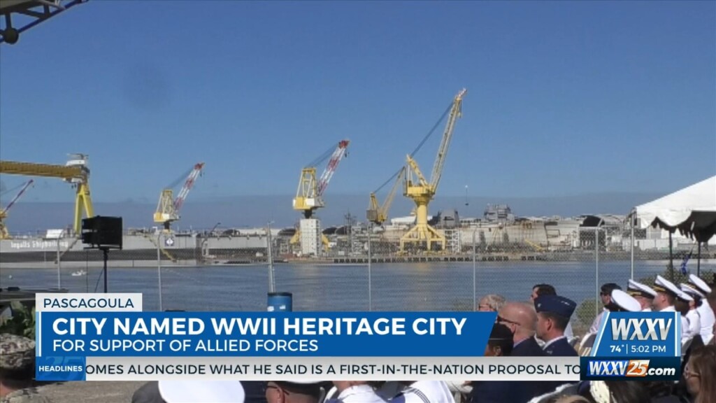 City Of Pascagoula Named Wwii Heritage City