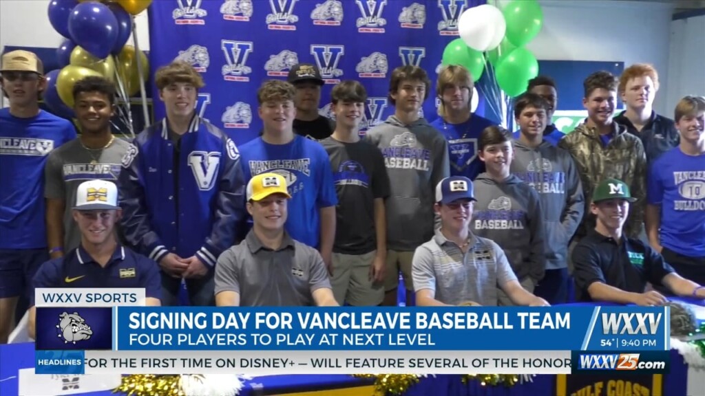 Four Members Of The Vancleave Baseball Team Signed To Play At The Next Level